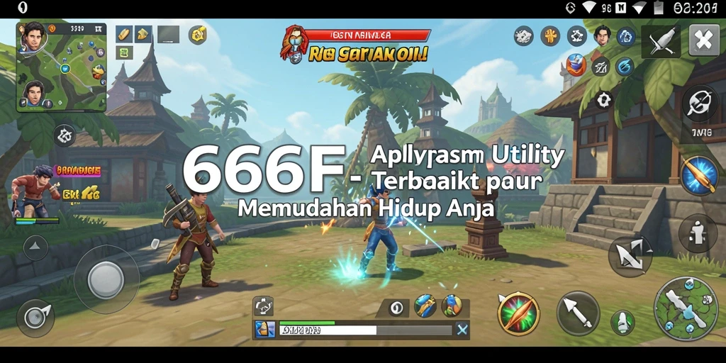 Tampilan antarmuka aplikasi 666F yang sederhana dan efektif.