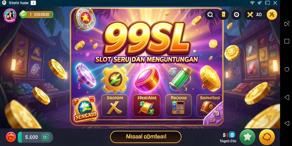 Tampilan gameplay menyenangkan dengan berbagai tema Slot yang menarik.
