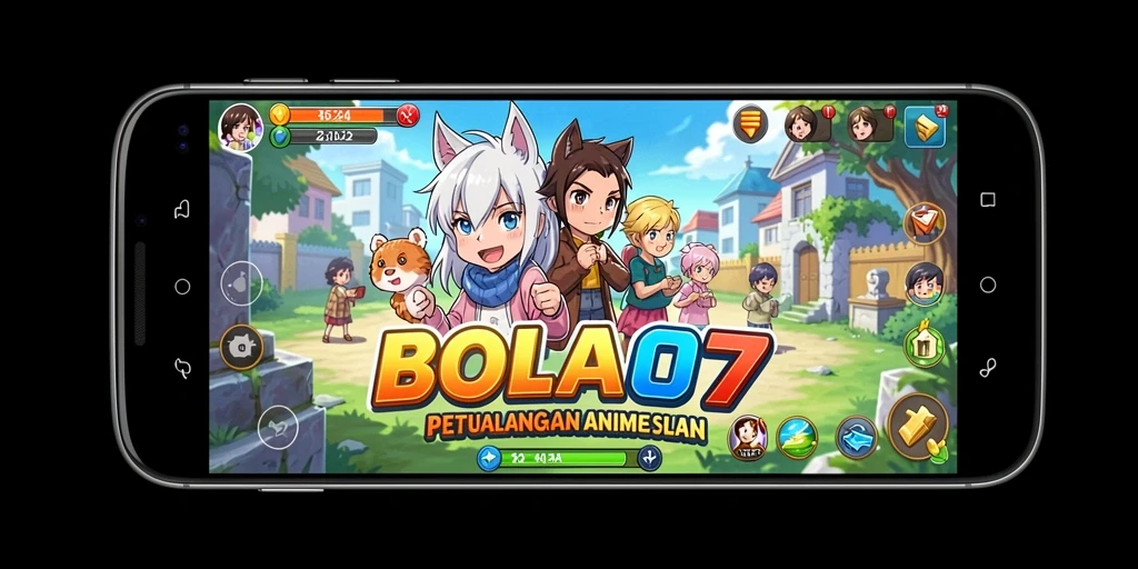 Tampilan gameplay Anime yang seru dan dinamis dalam BOLA07.