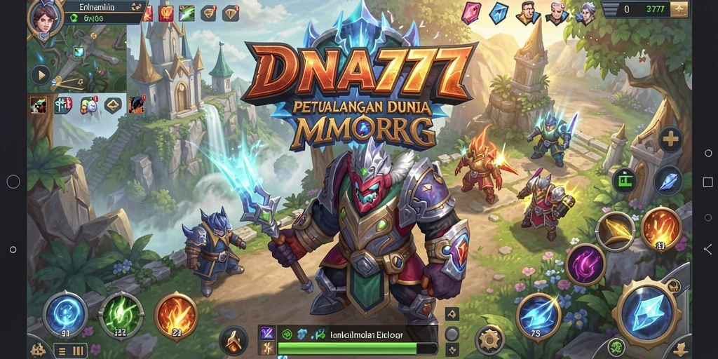 Tampilan gameplay menarik di dunia MMORPG DNA777.