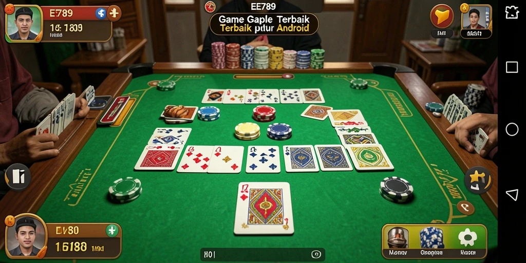 Gambaran grafis menarik dari permainan Gaple di EE789.