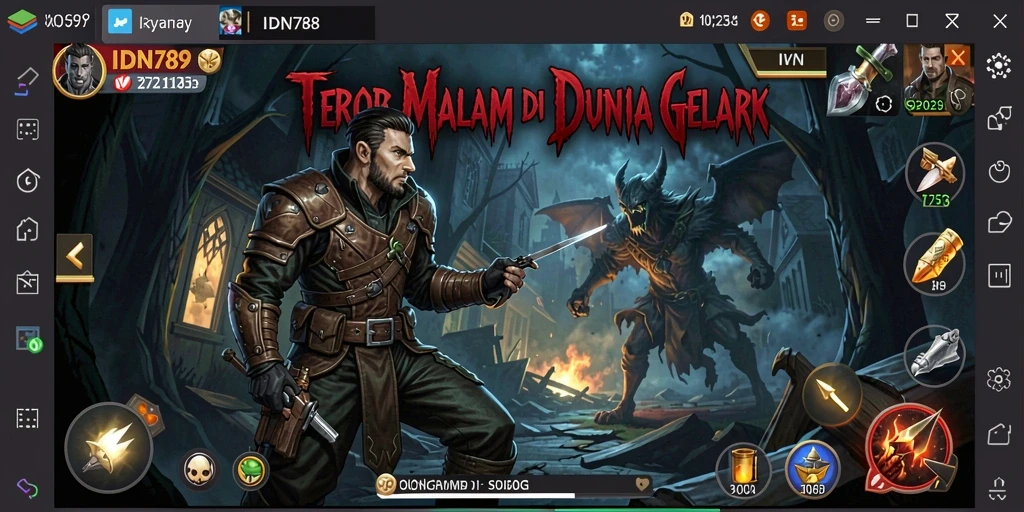 Tampilkan momen menegangkan dari gameplay IDN789 yang menakutkan.