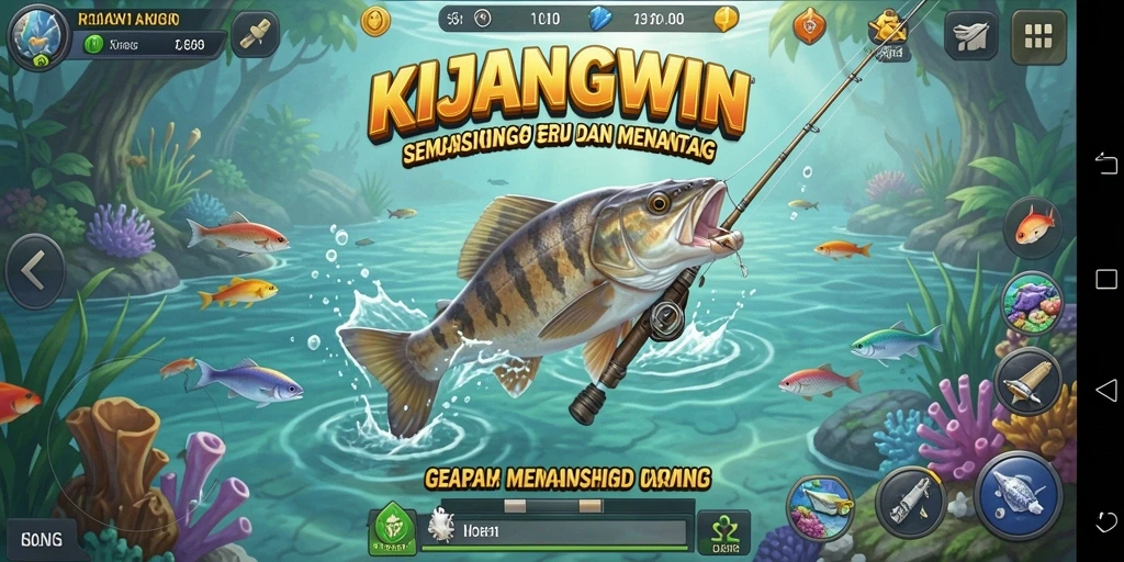 Tangkapan ikan besar dalam permainan KIJANGWIN yang seru.