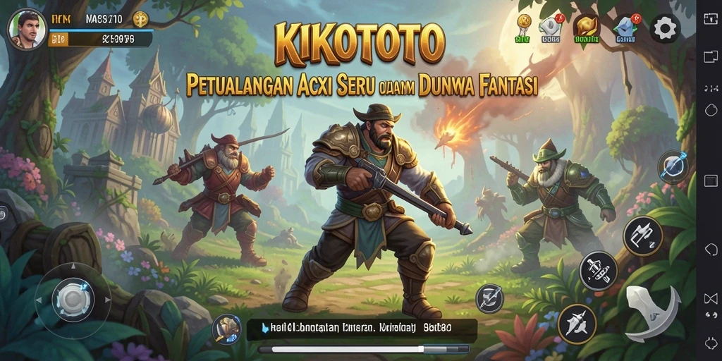 Tampilan gameplay KIKOTOTO yang seru dan interaktif.