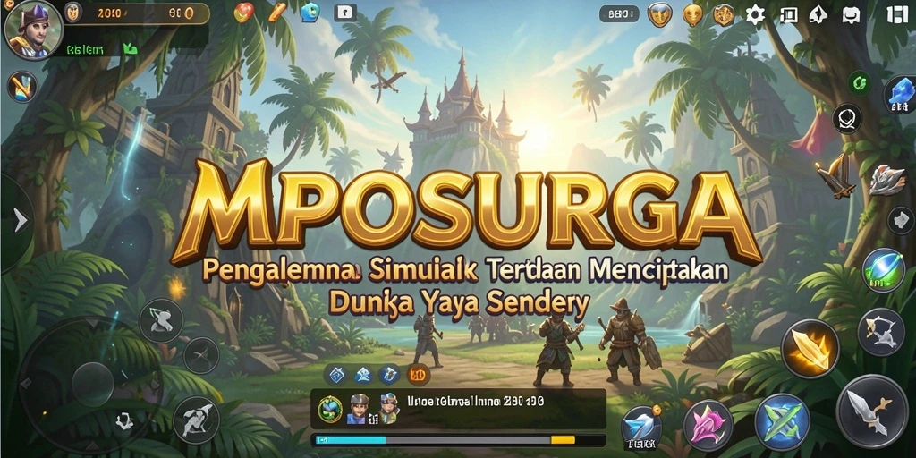 Screenshot gameplay MPOSURGA menampilkan momen menciptakan dunia yang menakjubkan.
