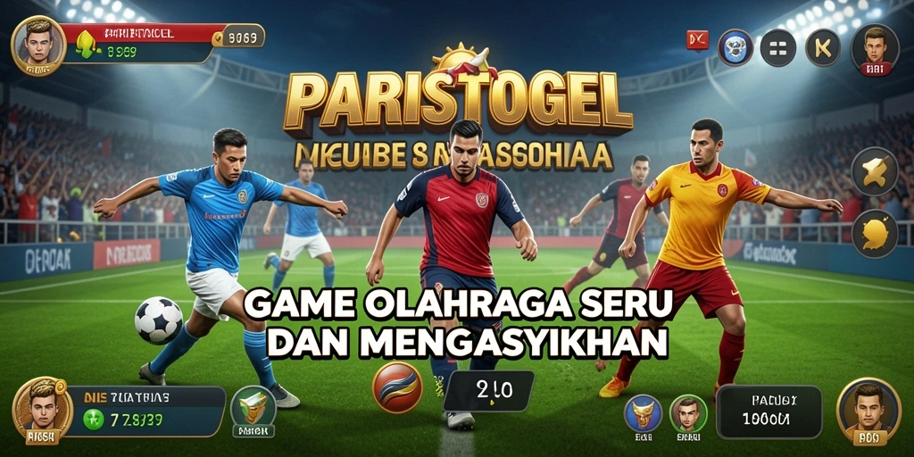 Screenshot gameplay PARISTOGEL yang menampilkan aksi seru olahraga.