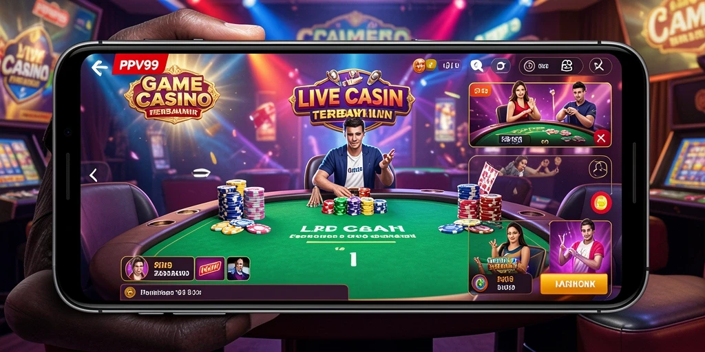 Menampilkan gameplay Live Casino yang mengasyikkan di PPV99.