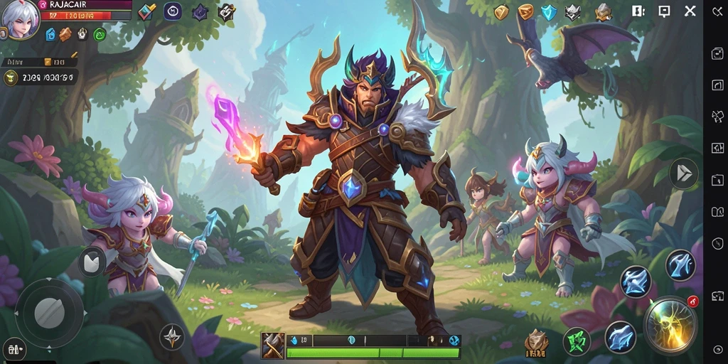 Tampilan gameplay seru dalam dunia MMORPG RAJACAIR.