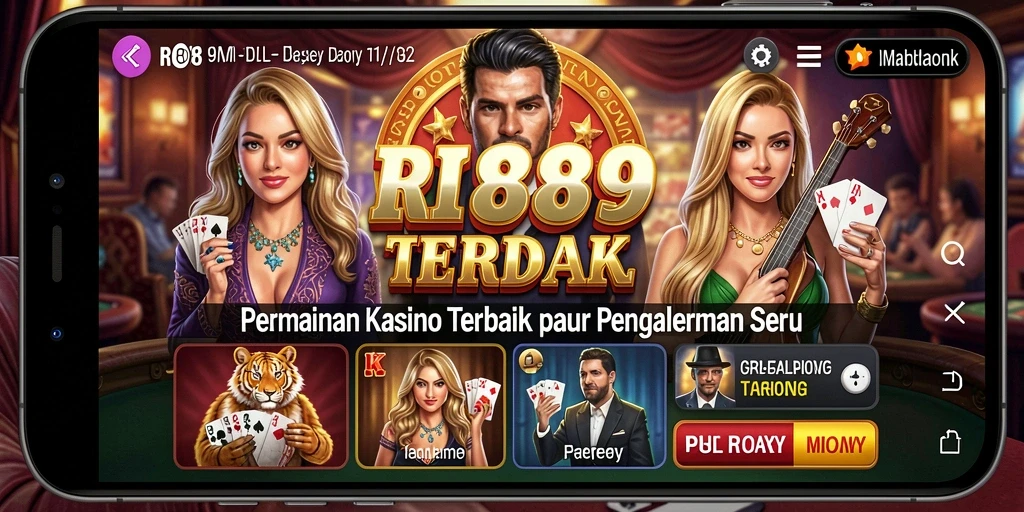 Tampilan menawan dari gameplay Kasino RI889 yang seru.