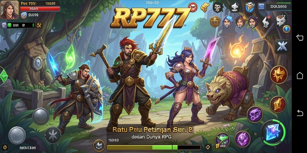 Tampilan gameplay seru dalam dunia RPG yang penuh petualangan.