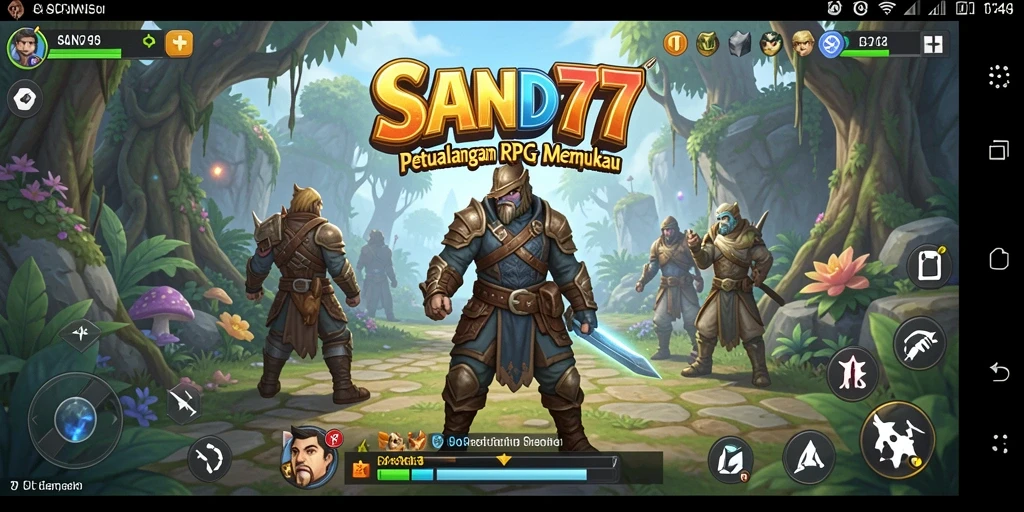 Tampilan gameplay SAND77 yang penuh aksi dan grafis memukau.