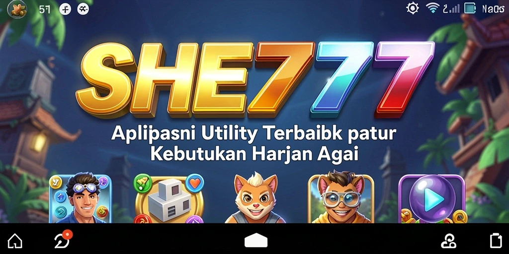 Tampilan antarmuka aplikasi SHE777 yang mudah digunakan.
