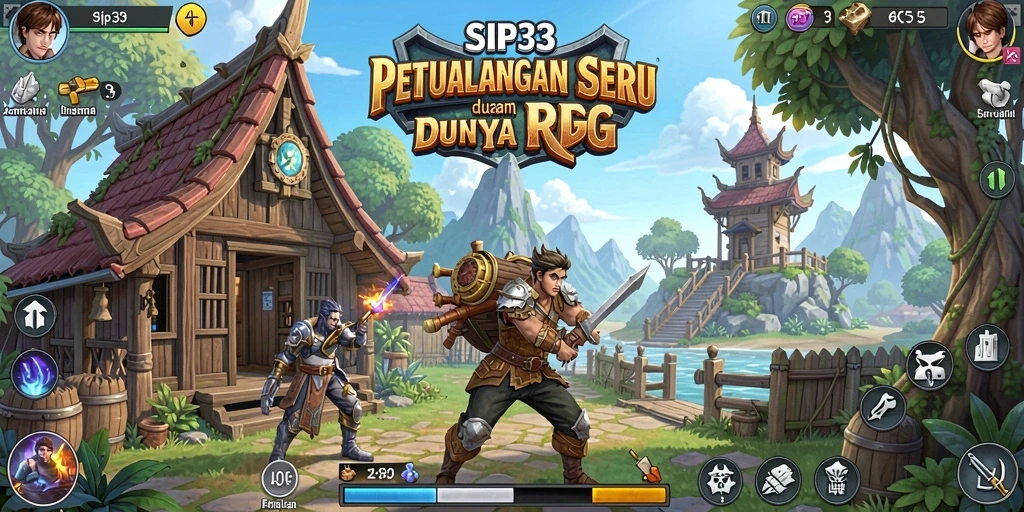 Tampilan menarik dari gameplay SIP33 yang penuh aksi RPG.