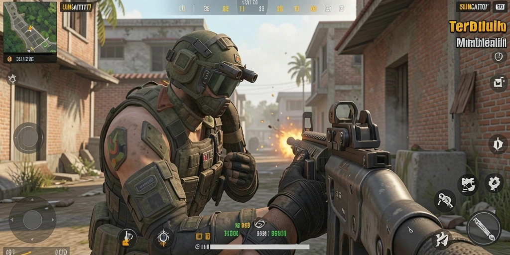Gameplay SUNGAITOTO yang mendebarkan dengan aksi tembak-menembak yang intens.