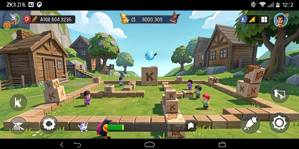Tampilan gameplay ZK3 yang menantang dan mengasyikkan saat menyelesaikan puzzle.