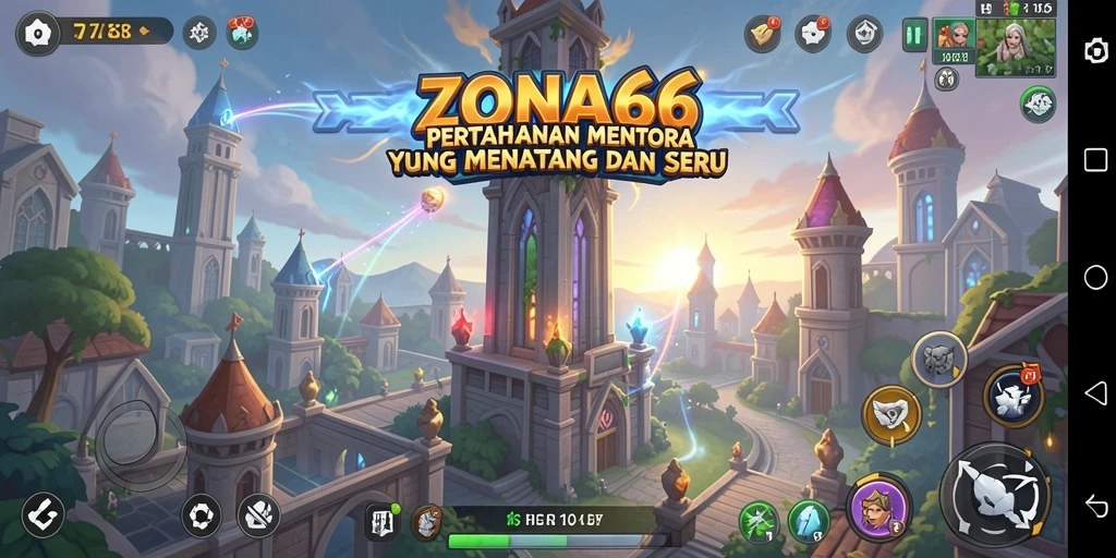 Gameplay seru saat menghadapi gelombang musuh di ZONA66.
